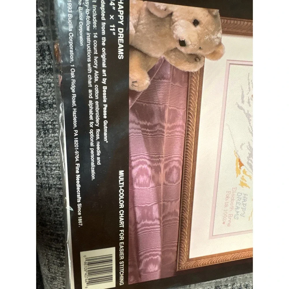 Bucilla Happy Dreams Counted Cross Stitch Kit 40744 Bessie Pease Gutmann 14x11
